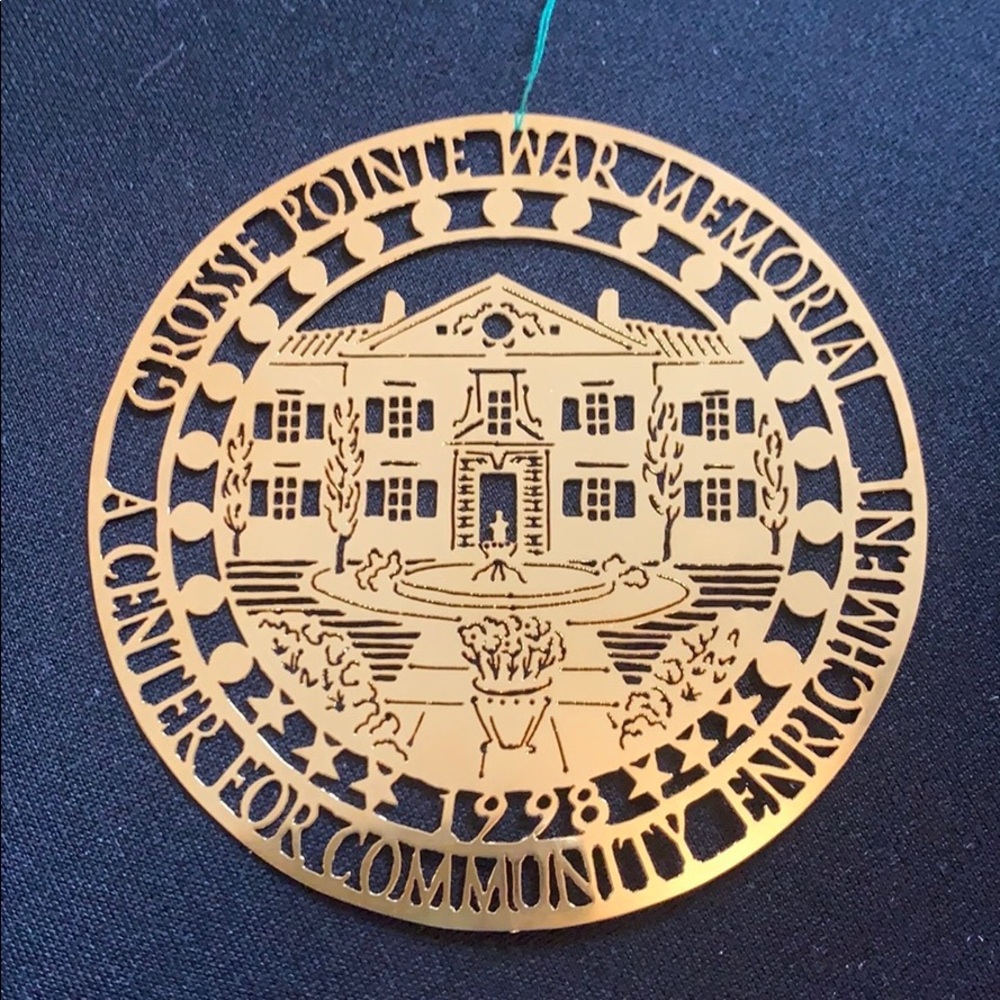 Biedermann Grosse Pointe brass Christmas ornament